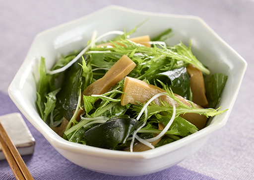 メンマと水菜の和え物